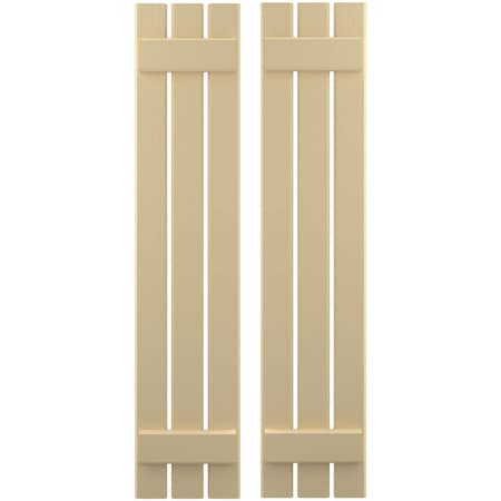 Ekena Millwork Americraft 3-Board, 2 Batten Exterior Real Wood Spaced Board-n-Batten Shutters, ARW101SB311X44NTH, PR ARW101SB311X44NTH